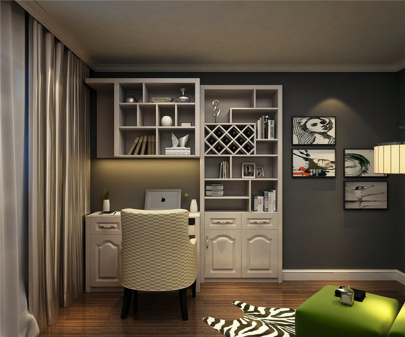 3D03105书房大图
